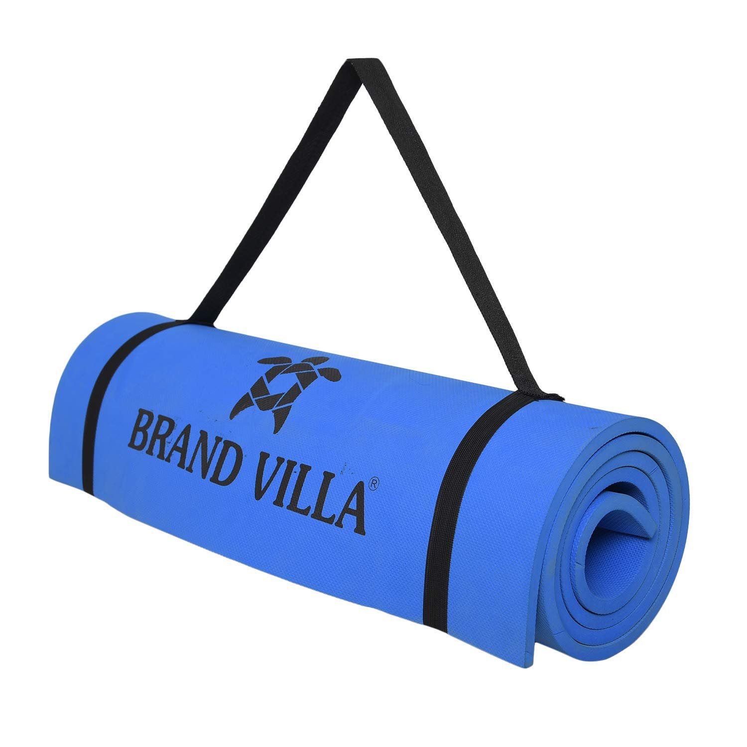 Brandvilla Non Slip Yoga Mat with Shoulder Strap and Carrying Bag
